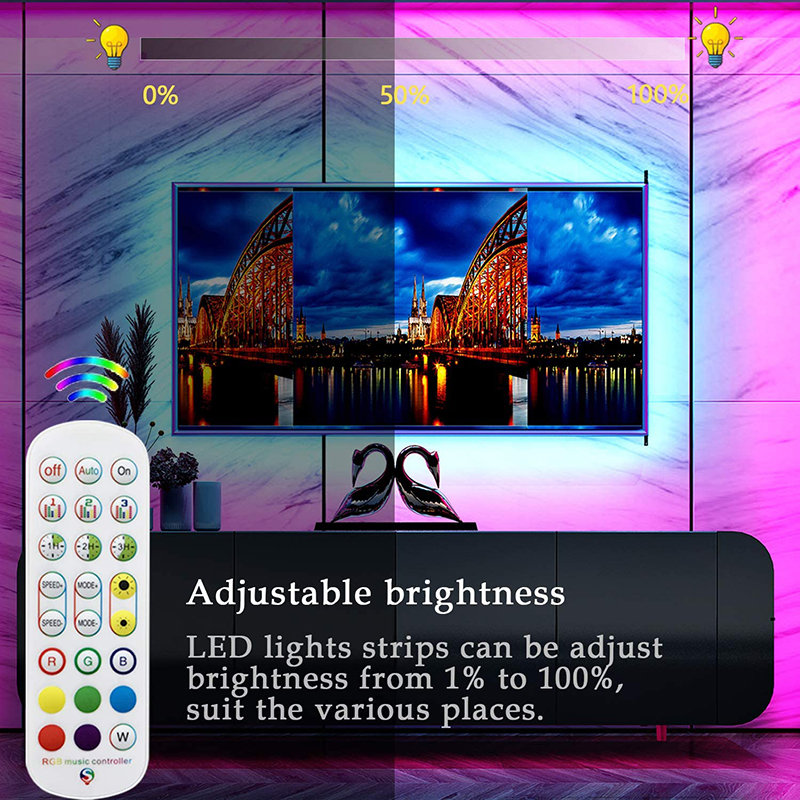 DC5-24V RGB Bluetooth/WiFi Music APP LED Mini Controller With 24 Keys Remote Control, Work With Alexa & Google Assitant DC5-24V RGB Bluetooth/WiFi Music APP LED Mini Controller With 24 Keys Remote Control, Work With Alexa & Google Assitant